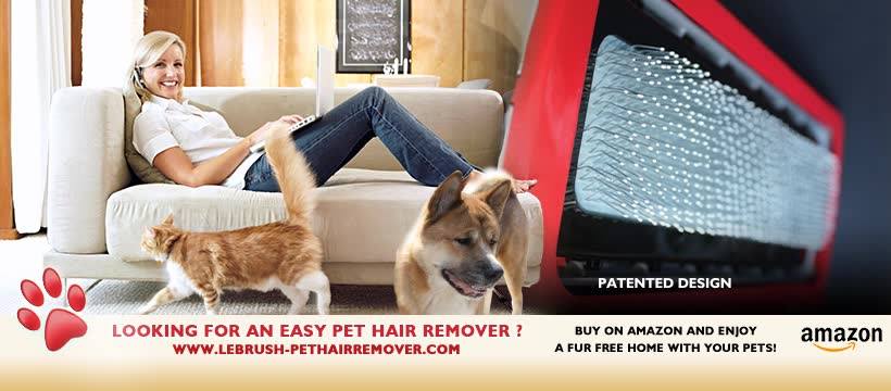 Lebrush pet hair remover brush