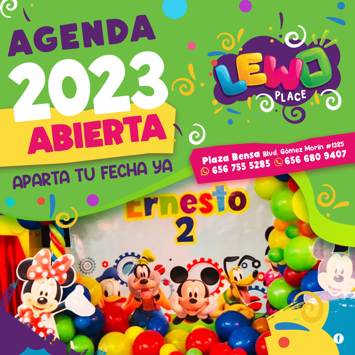 Lewo Place - ¡Recuerda que ya contamos con un AFORO DE 120...