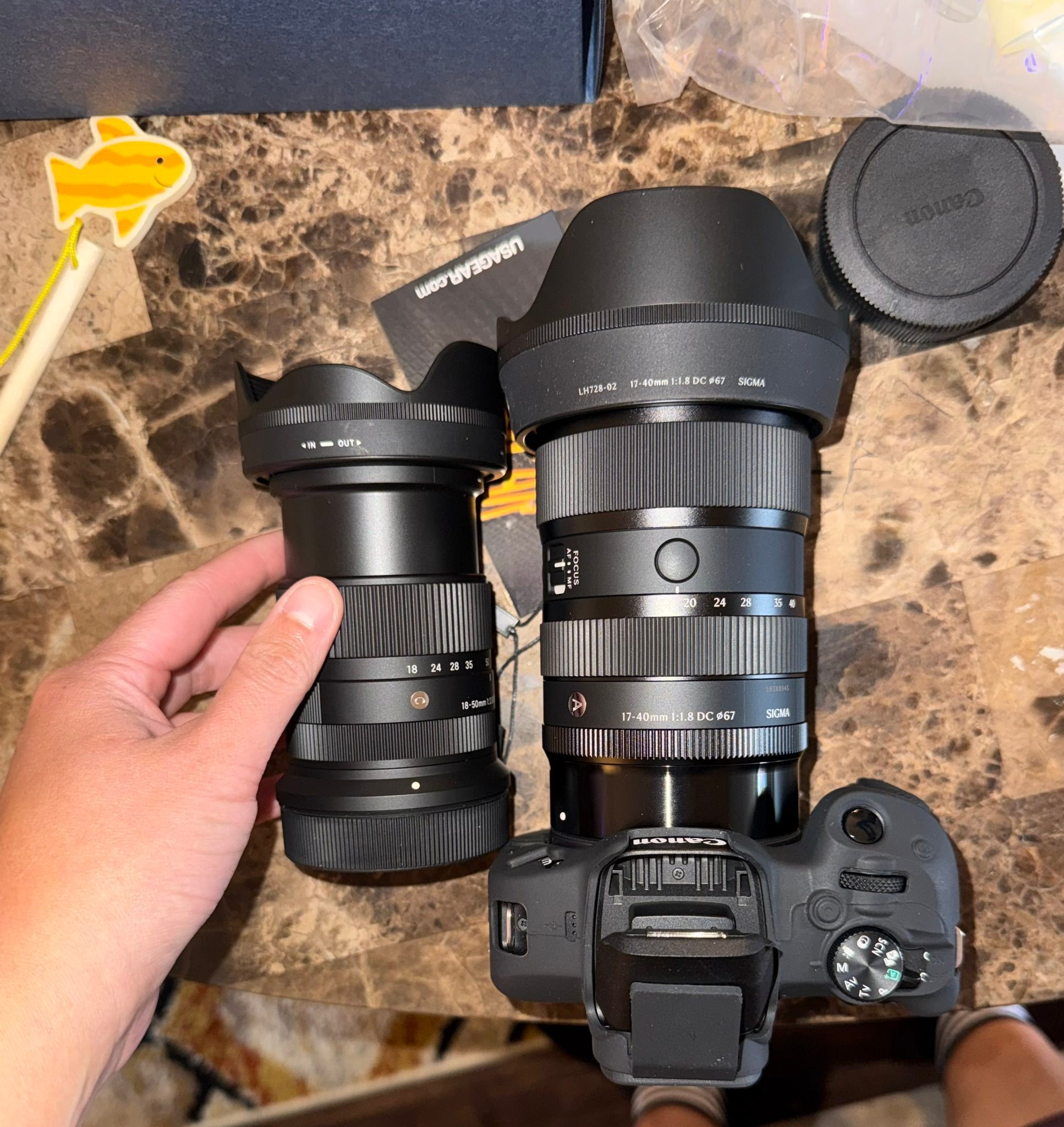 Sigma 30mm f1.4 lens on Canon R50