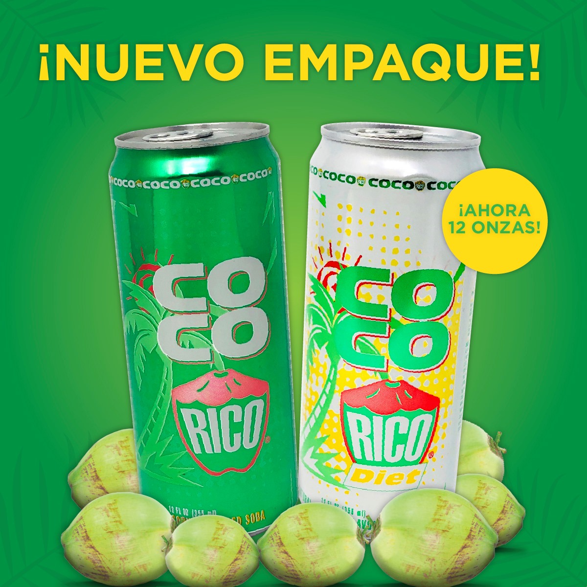 Coco Rico - Nuevo empaque de Coco Rico, ahora 2oz. más de...