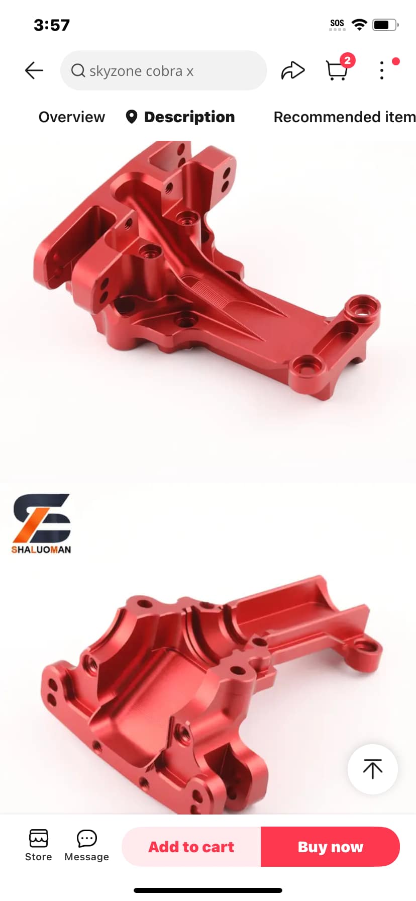 Kyosho Lazer ZX-RRP rear bulkhead upgrade for durability
