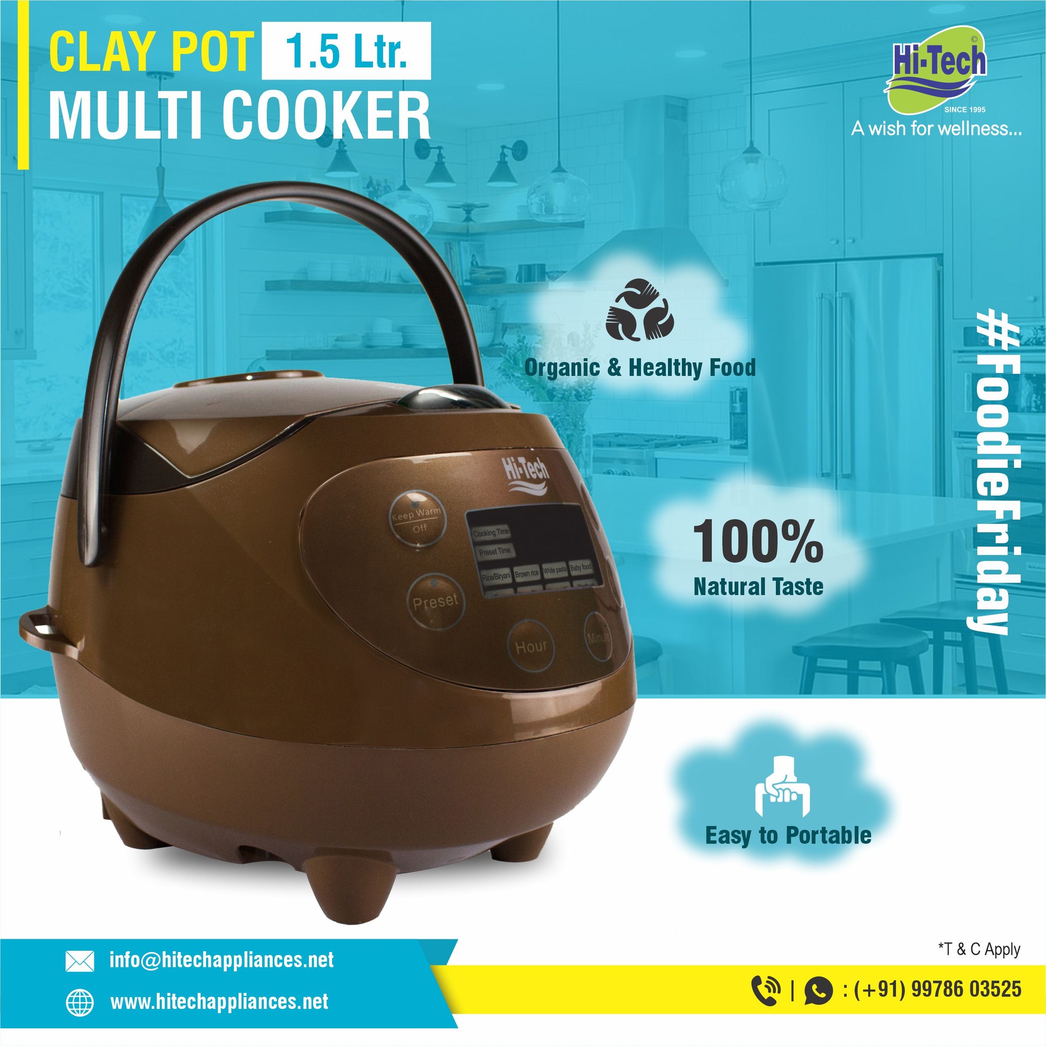 Hi-Tech Handi Cooker designed with... - Hi-Tech Appliances