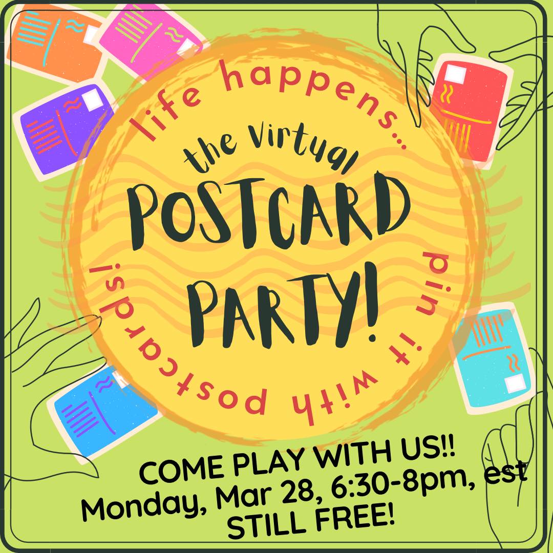 MORcreates - The next VIRTUAL POSTCARD PARTY is just on...