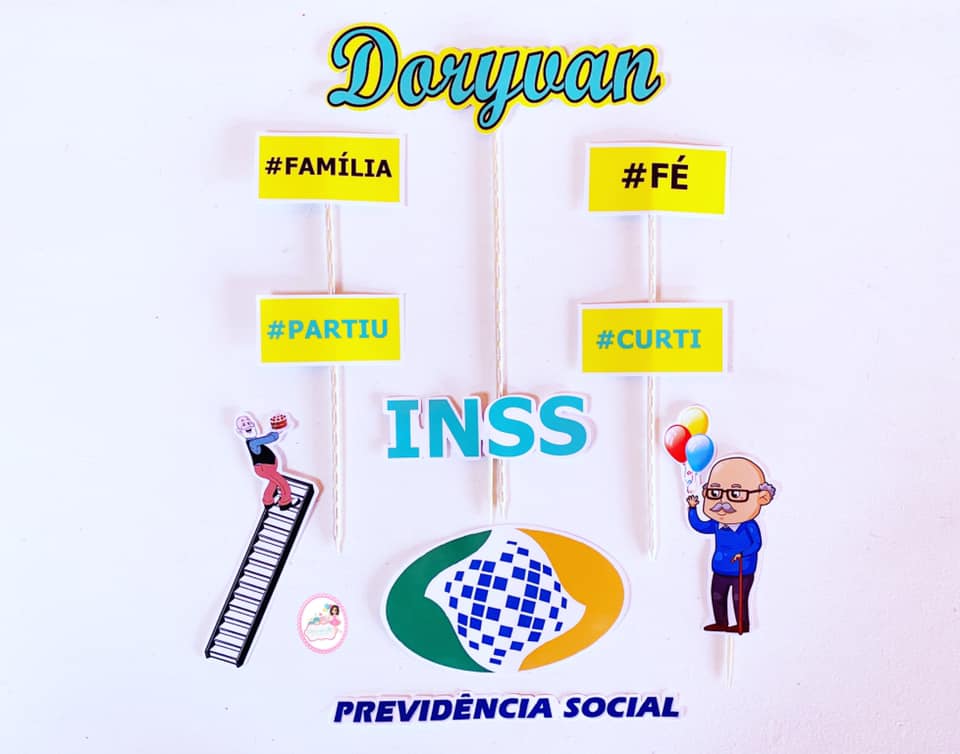 Topo de Bolo Inss 👴🏻💚 Para... - Doce Encanto Personalizados | Facebook