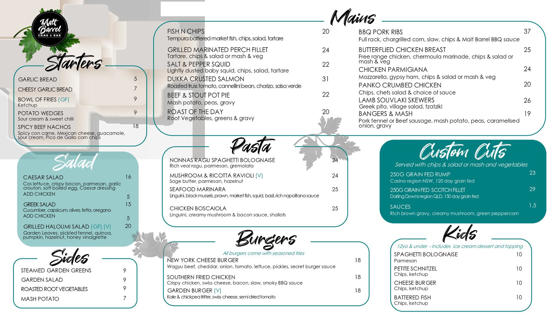 Club Rivers - Did you see our new menu
