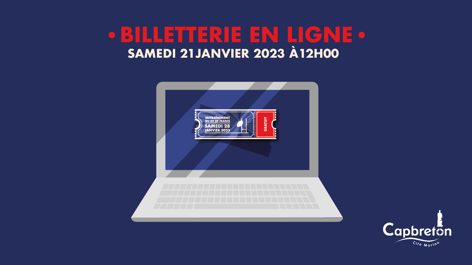 Ville de Capbreton - [ RÉSERVEZ VOS PLACES POUR L'ENTRAÎNEMENT DU XV DE ...