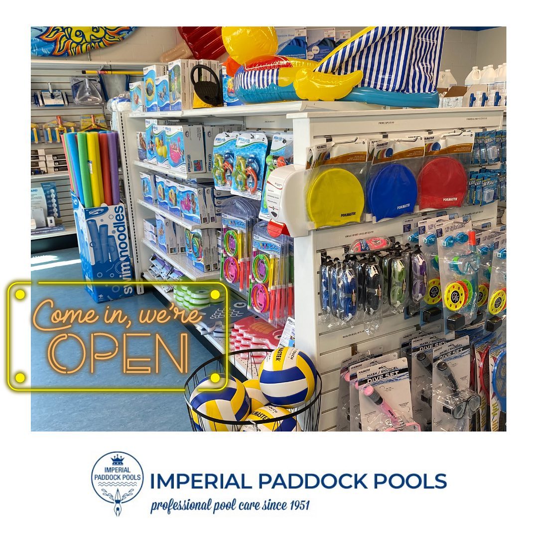 Our retail store is NOW OPEN at... - Imperial Paddock Pools | Facebook