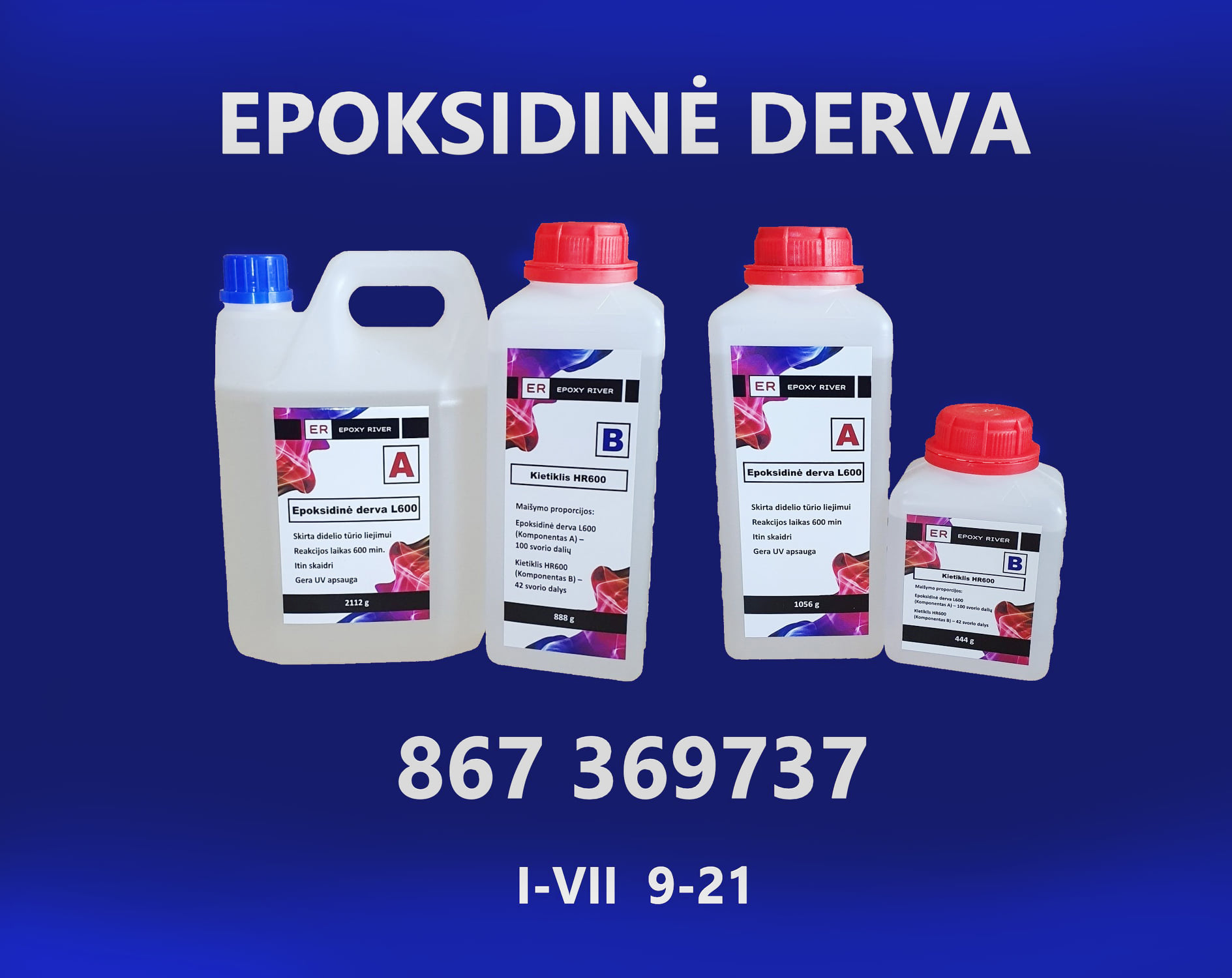 Epoksidinė derva Epoxy river