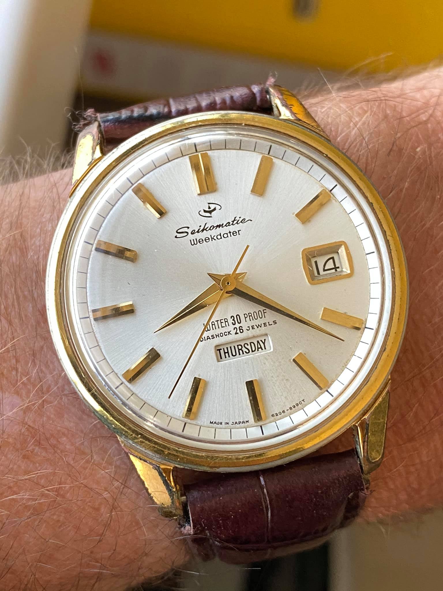 1964 Seiko 6206-8980 Seikomatic Weekdater Watch Discussion
