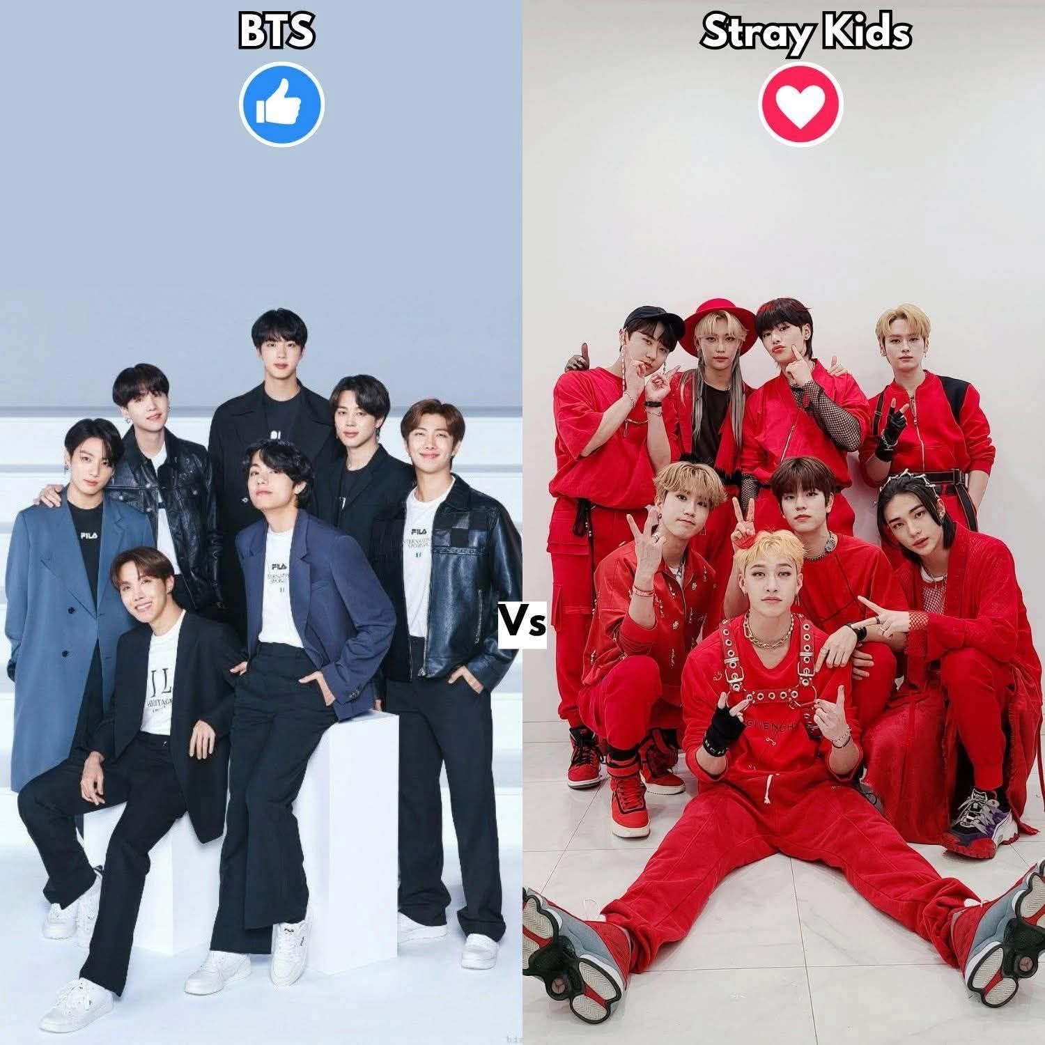 BTS vs Stray Kids: Global K-pop Legends and Rising Powerhouses