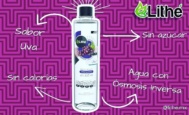 Lithe - Bebidas clarificadas sabor Piña Coco, Uva, Limón.:...