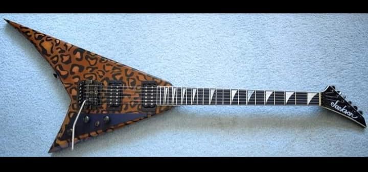 Restored Grover Jackson Randy Rhoads guitar with EMG 85 pickups