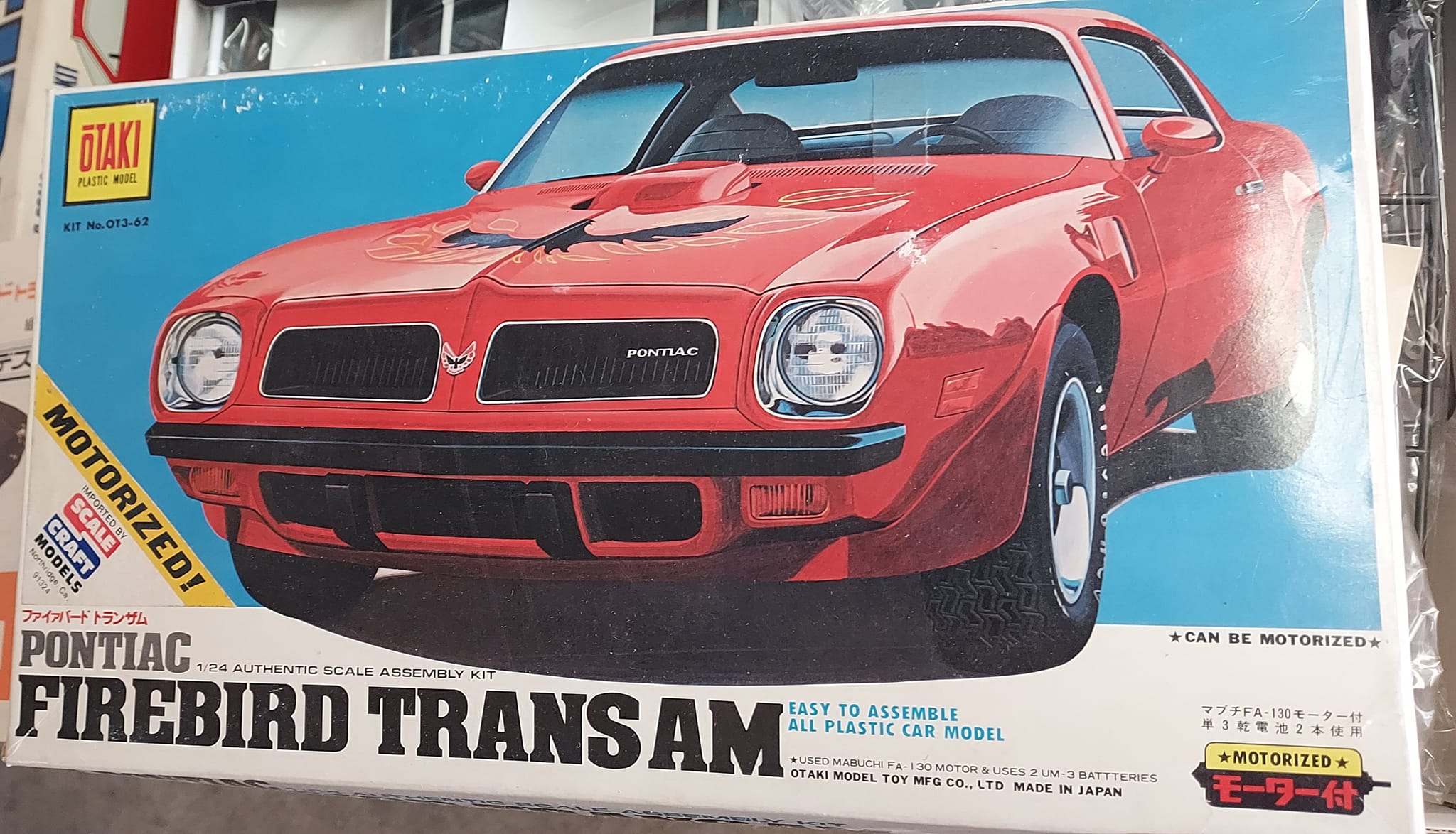 Otaki 1/12 Firebird Trans Am model kit review