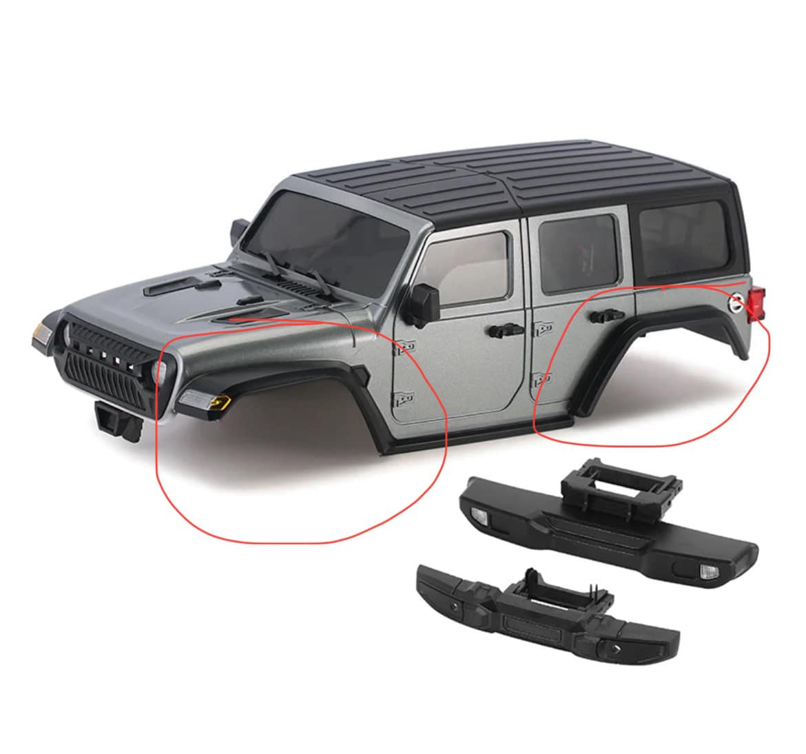 Traxxas TRX4M rebuild with Injora Jeep 4 door body