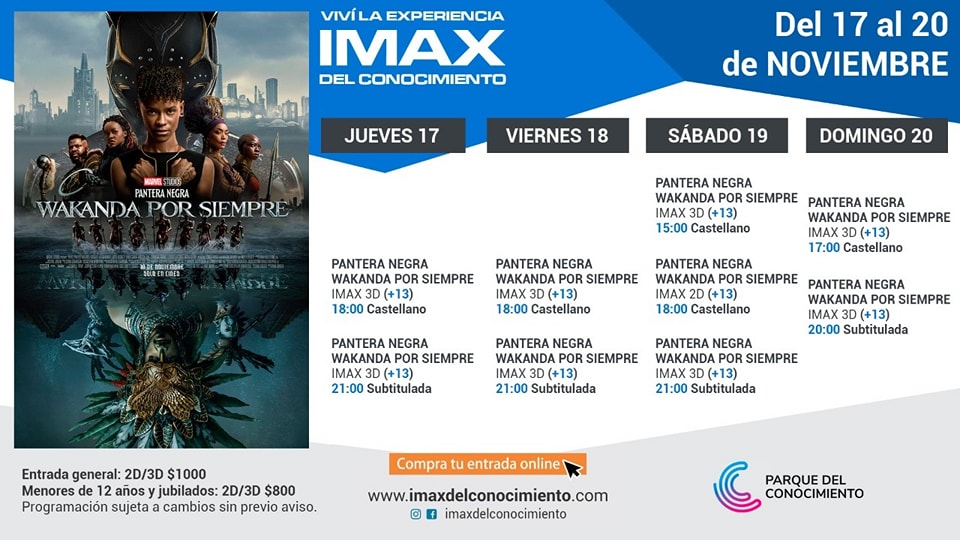 Nueva Cartelera #imax🎬 ‼️ La... - Imax del Conocimiento
