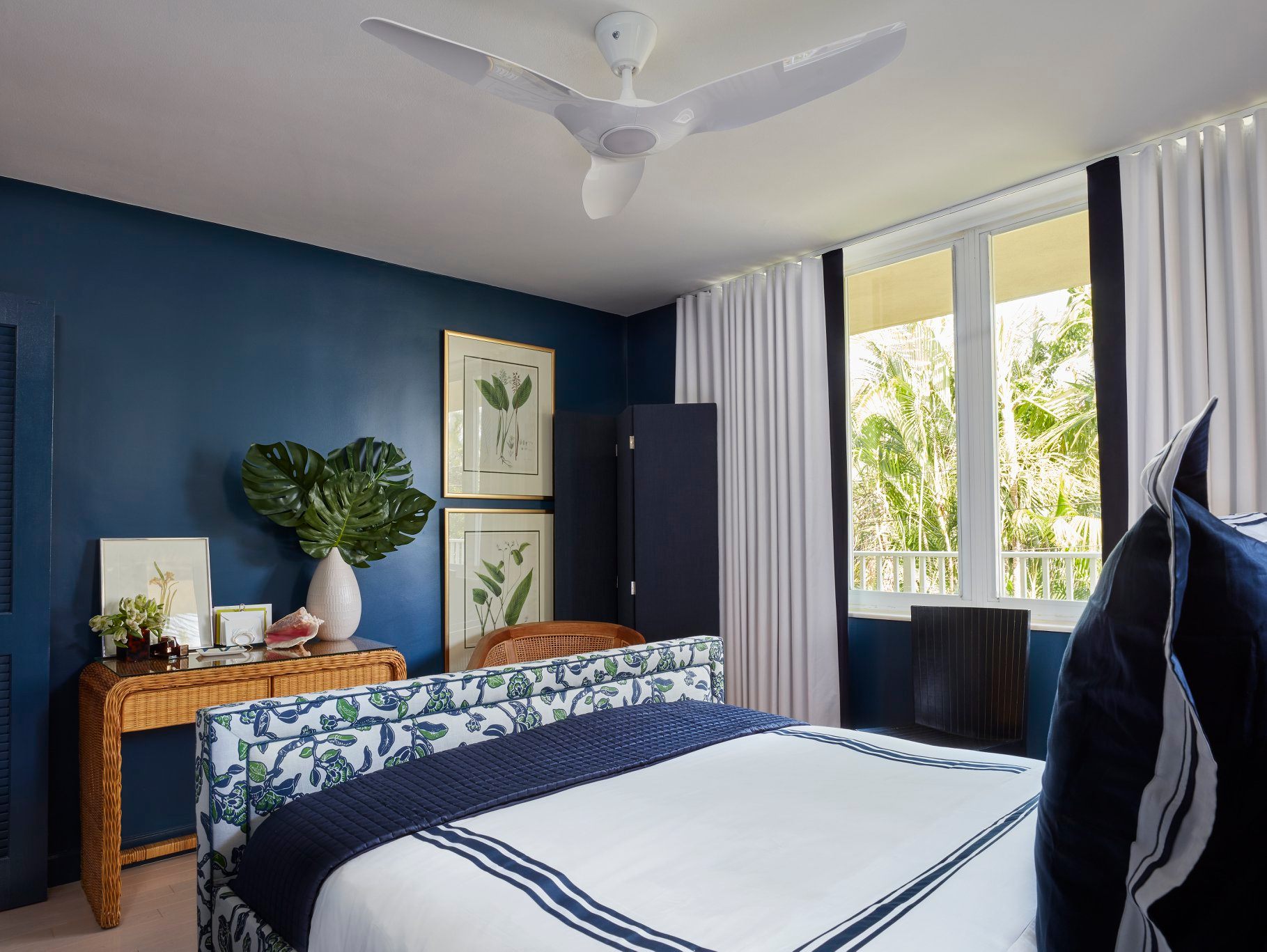 The Shade Store - Nautical meets tropical in the guest bedroom of ...