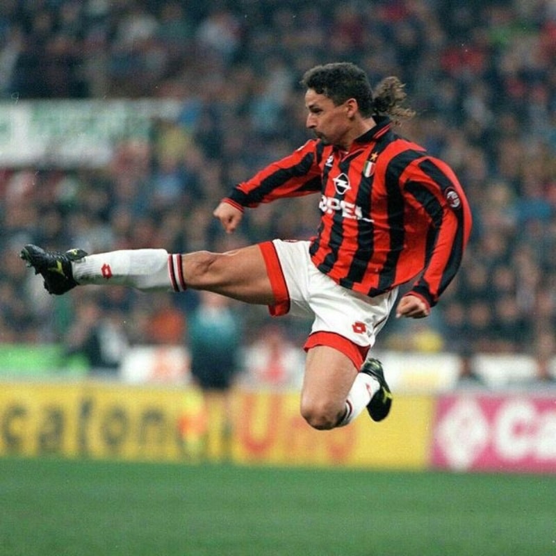 A young Roberto Baggio for Lanerossi Vicenza at the beginning of