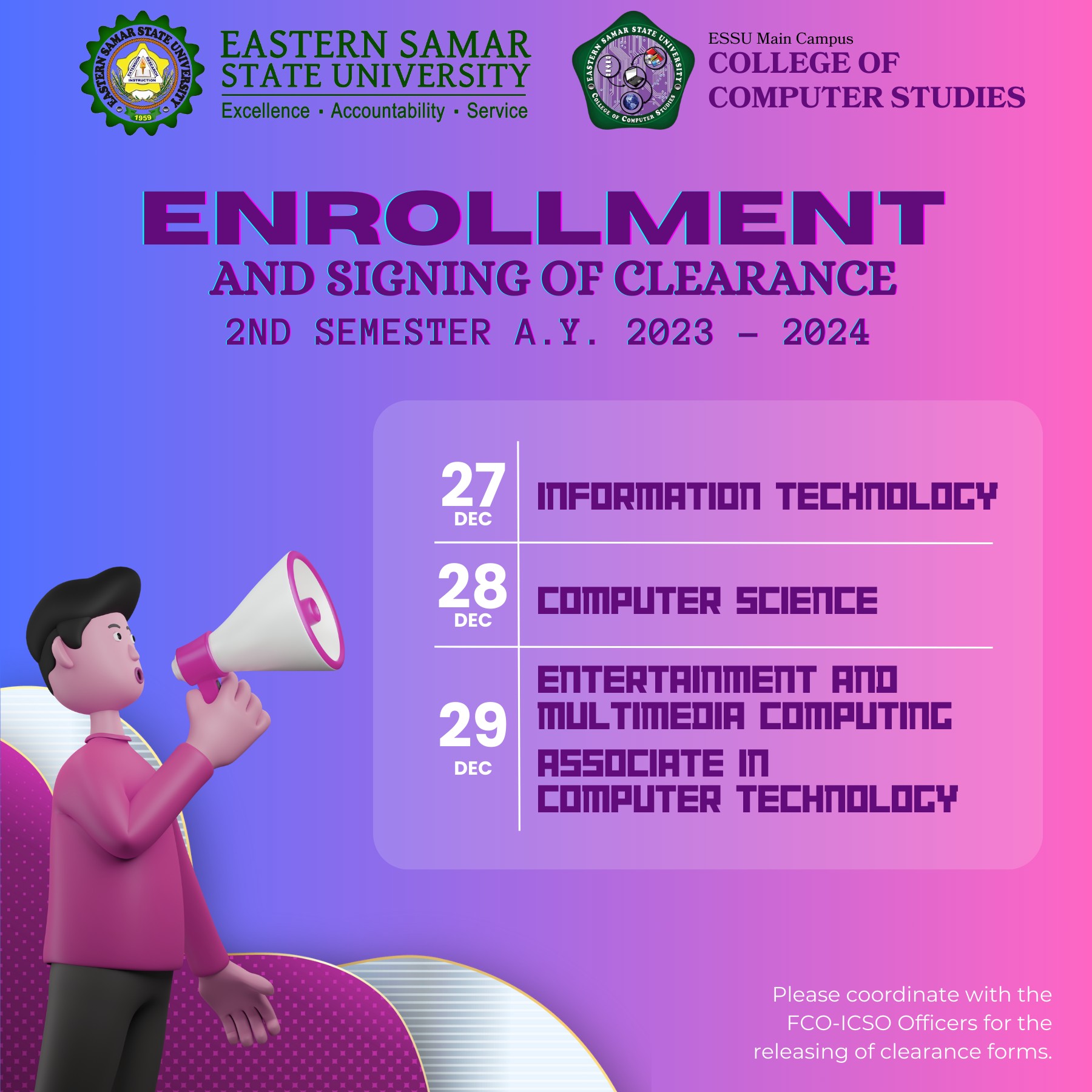 ESSU - College of Computer Studies | Borongan
