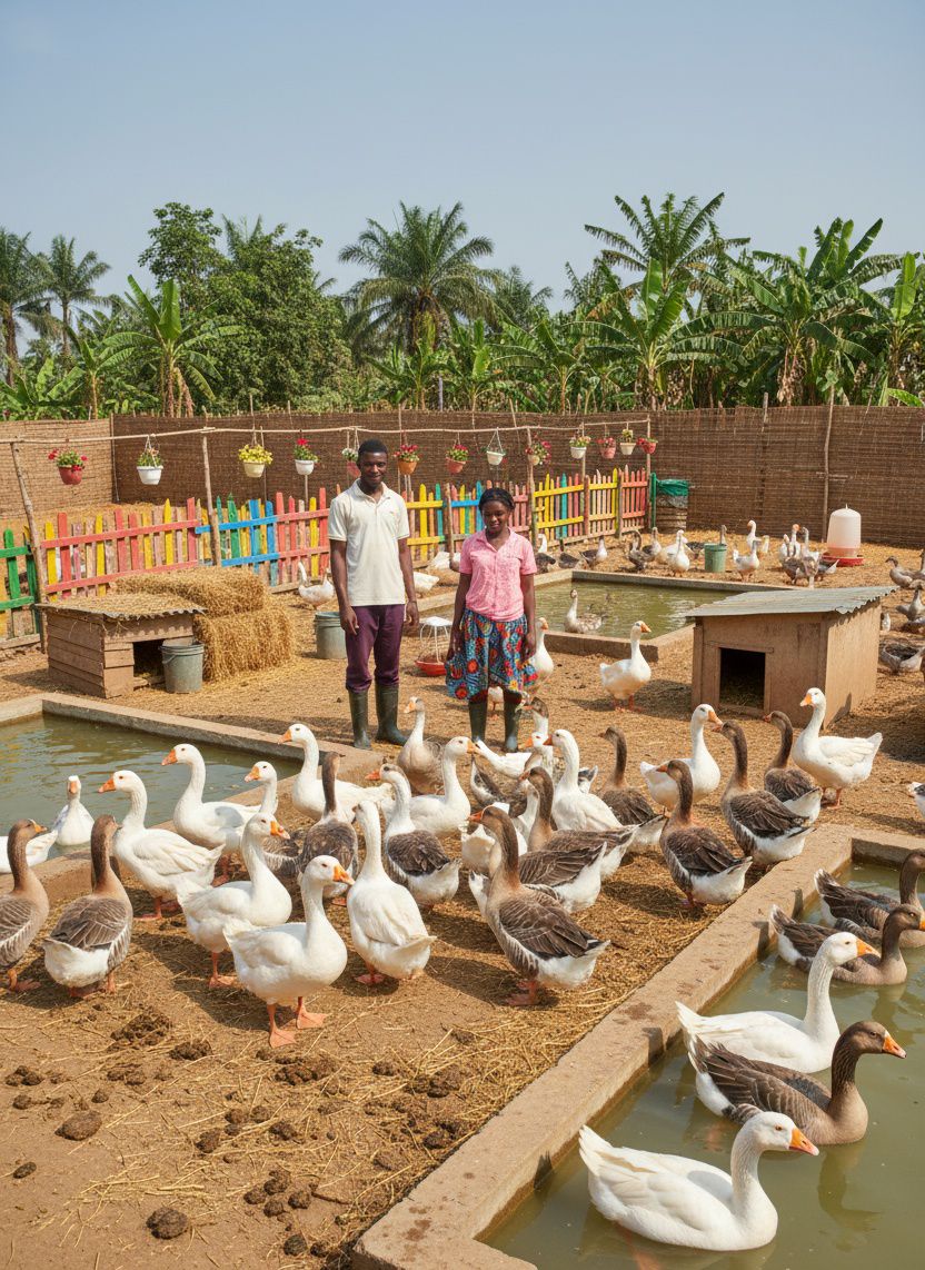 Nasara - USING GEESE DROPPINGS IN ORGANIC FARMING Geese droppings are ...