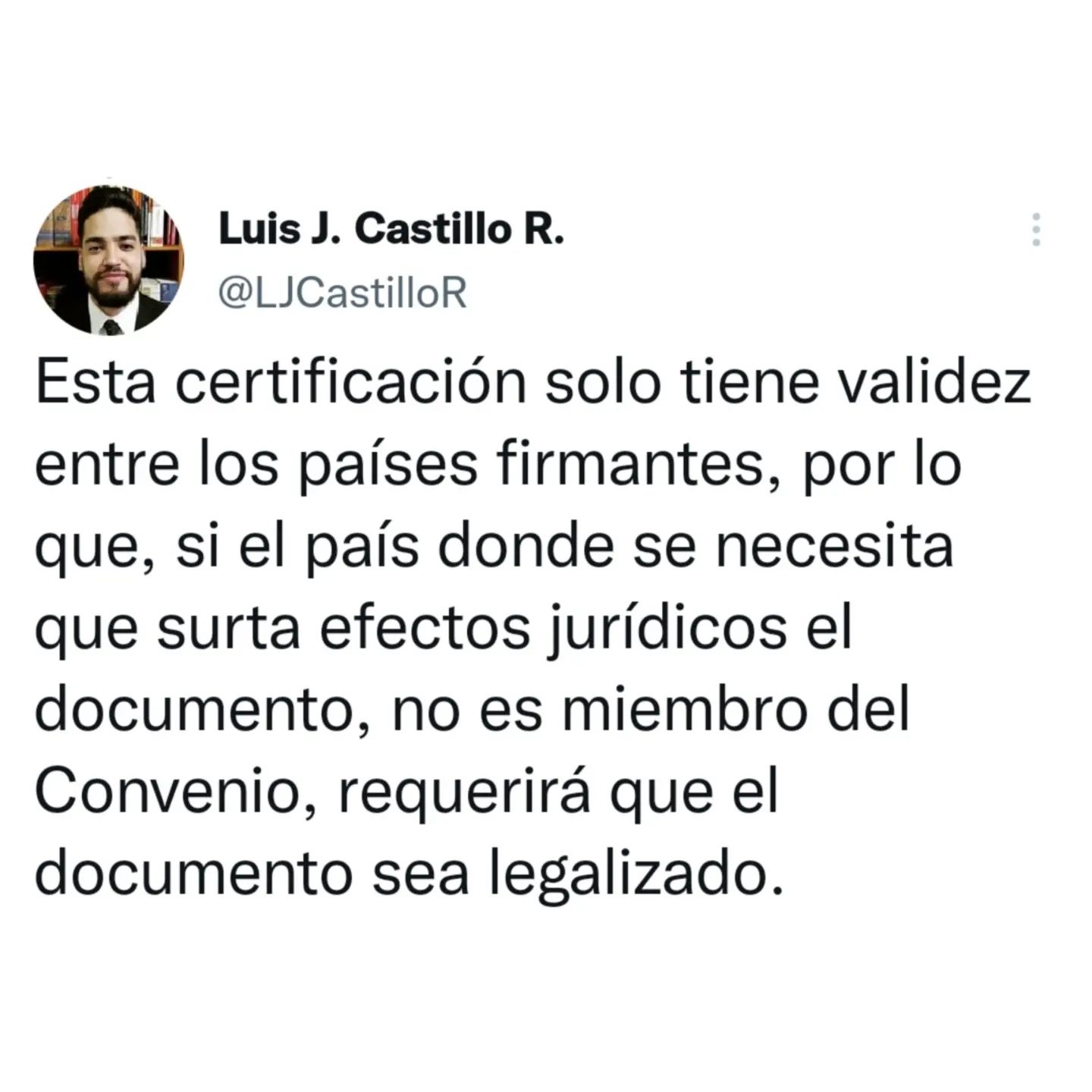 Sabías que es la apostilla de... - Luis J. Castillo R.