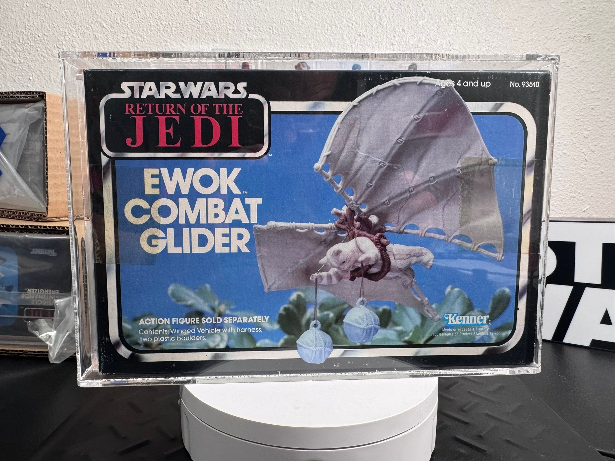 1983 Star Wars Ewok Combat Glider Box Art - Kenner