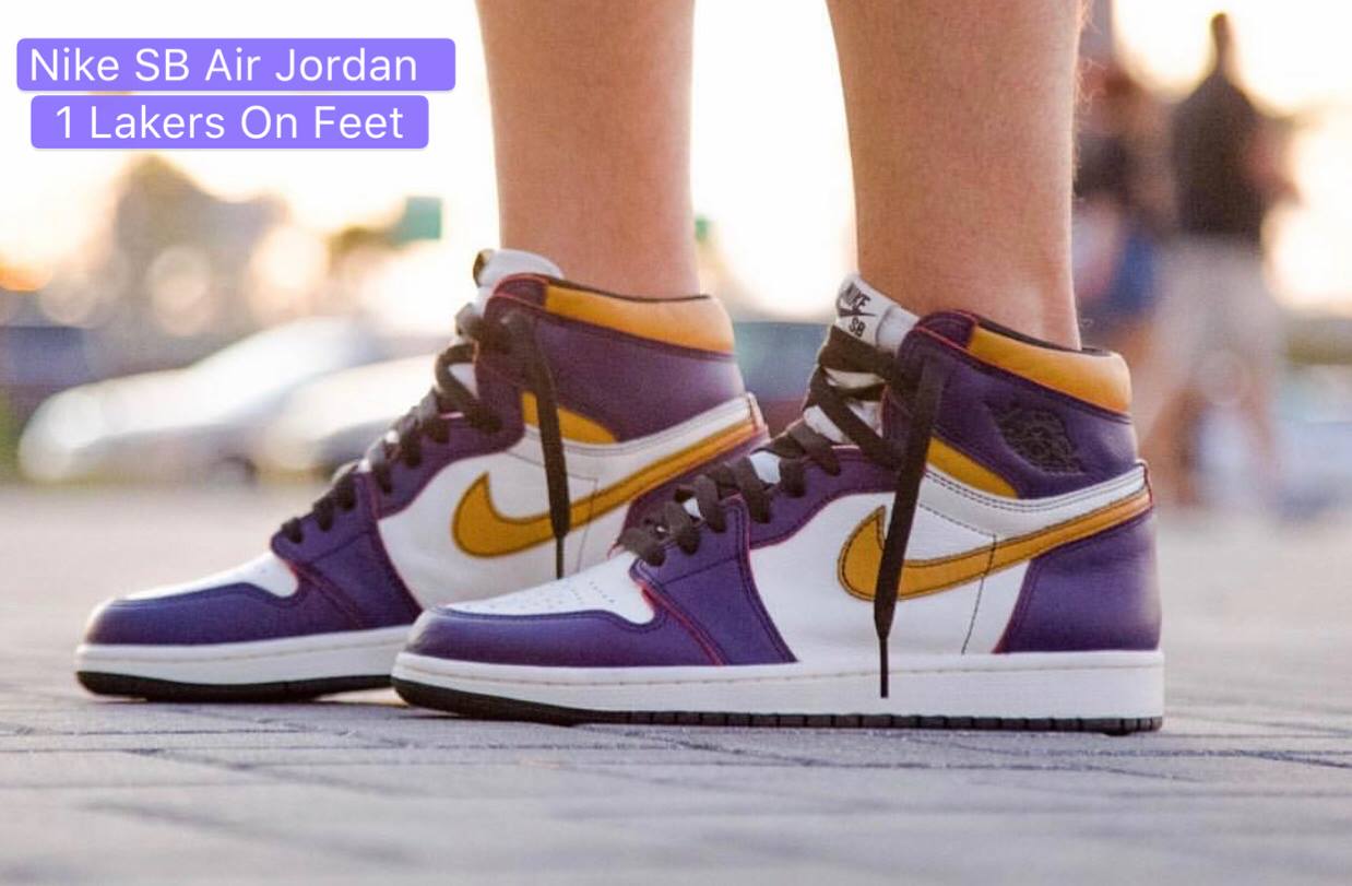 Purple. Gold. Legendary. ?? The Air Jordan 1 Low “Lakers” is 