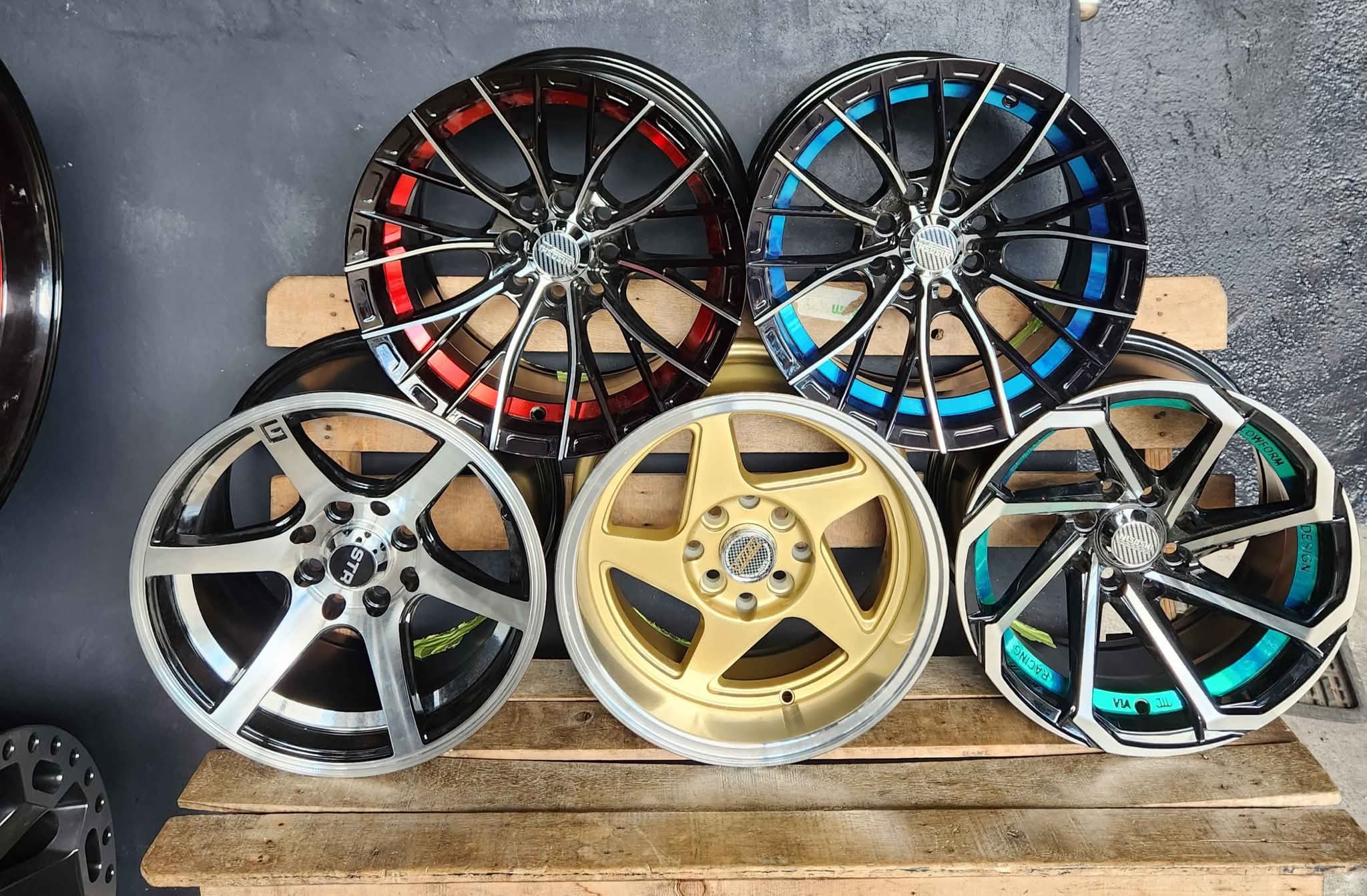 SET DE RINES 14×7 Y 14×8 NUEVOS VARIEDAD DE ESTILOS PARA MIRAGE, ACCEN ...