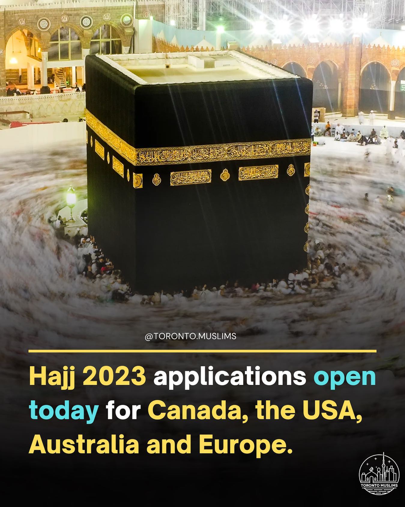 Toronto Muslims - 🕋 Apply today if you intend on making...
