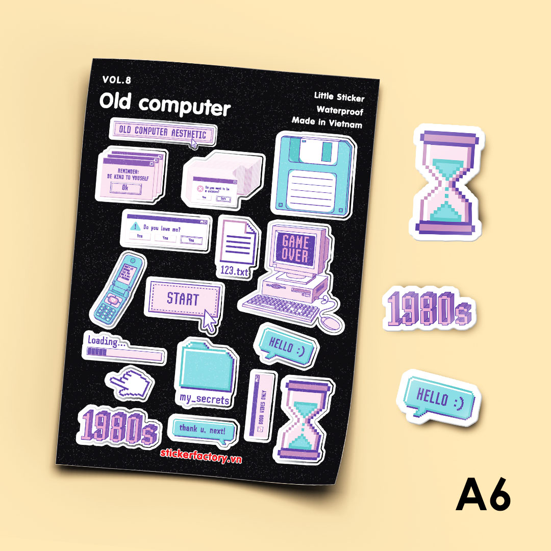Sticker Factory - Vol.8 Old computer - Little sticker... | Facebook