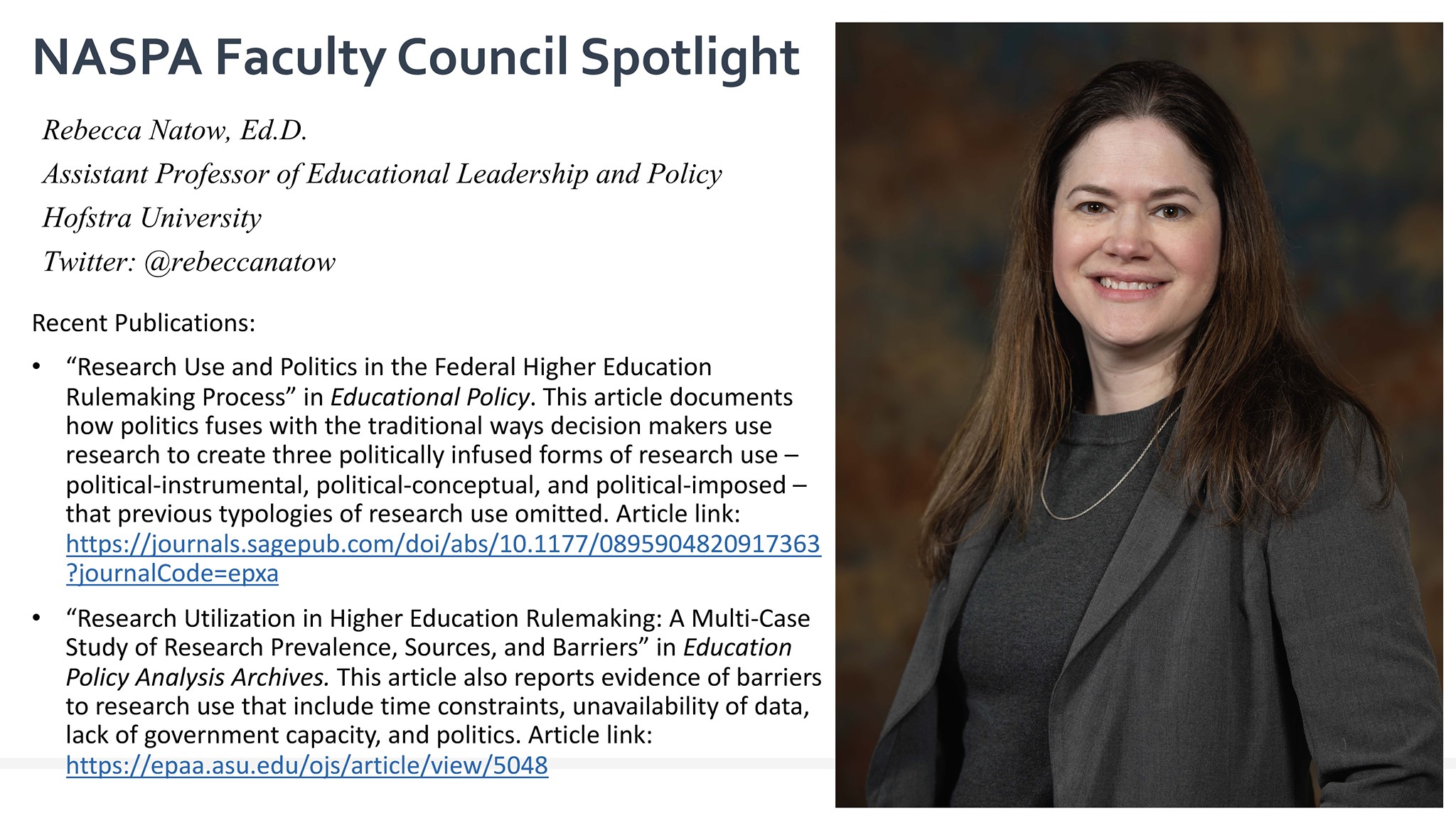 The NASPA Faculty Council is... - NASPA Faculty Council | Facebook
