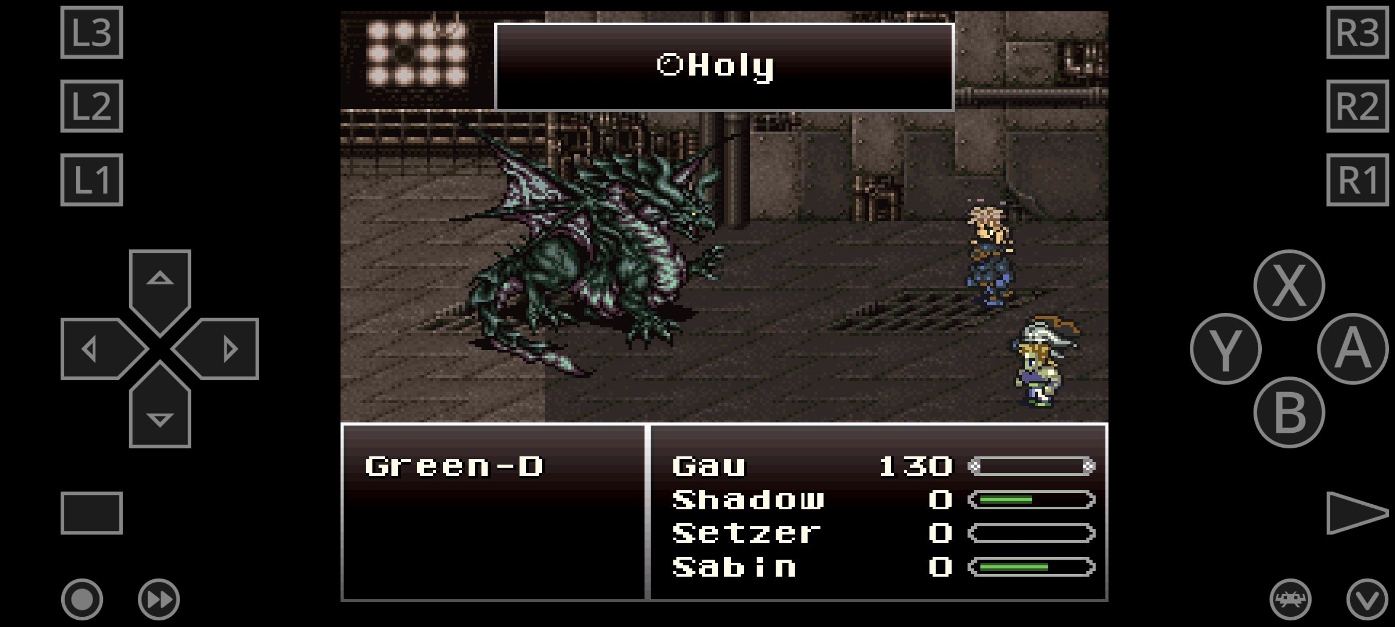 Final Fantasy 6 | Fun battle with Green Dragon, with 2 zombified chars ...
