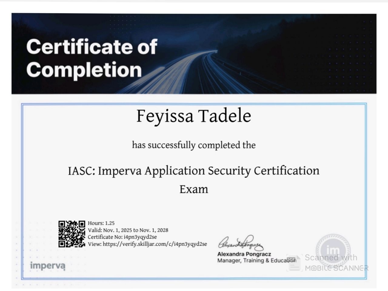 Feyissa - 🔐 New Achievement Unlocked! I’m excited to share that I’ve ...