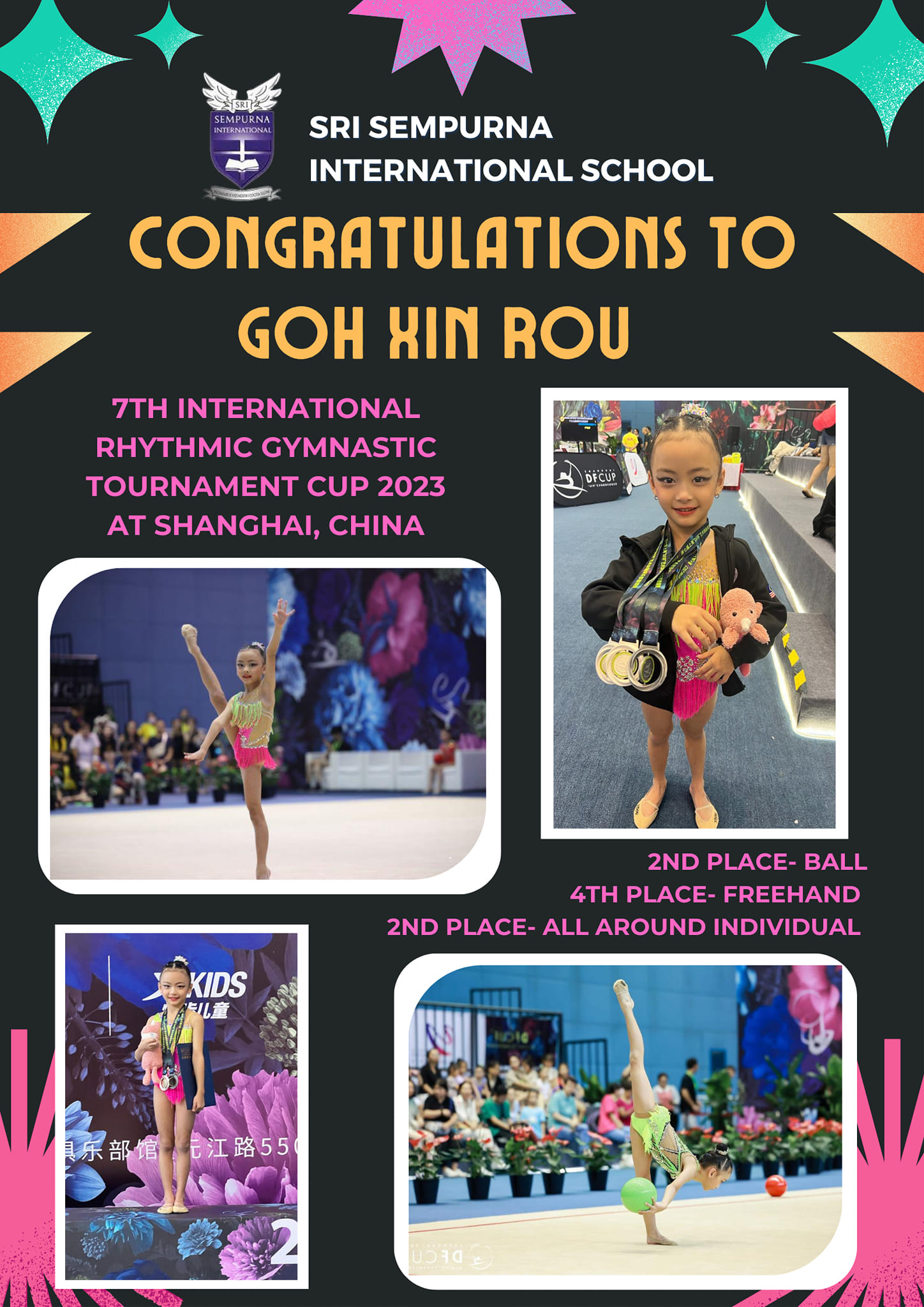 Sri - 🎉 Congratulations to Goh Xin Rou 1 Alegria 🏅🥈 for an outstanding ...