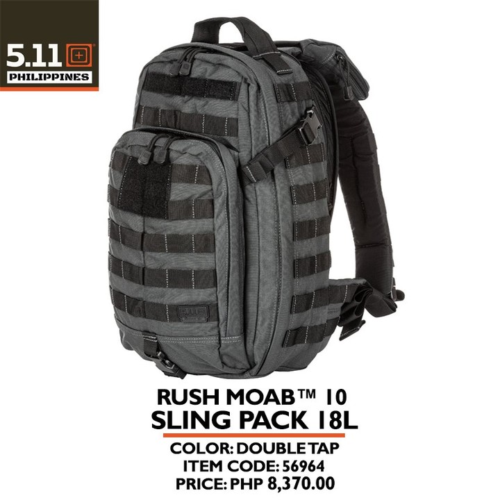 Gear up with the RUSH MOAB 8 Sling Pack — a 13L powerhouse