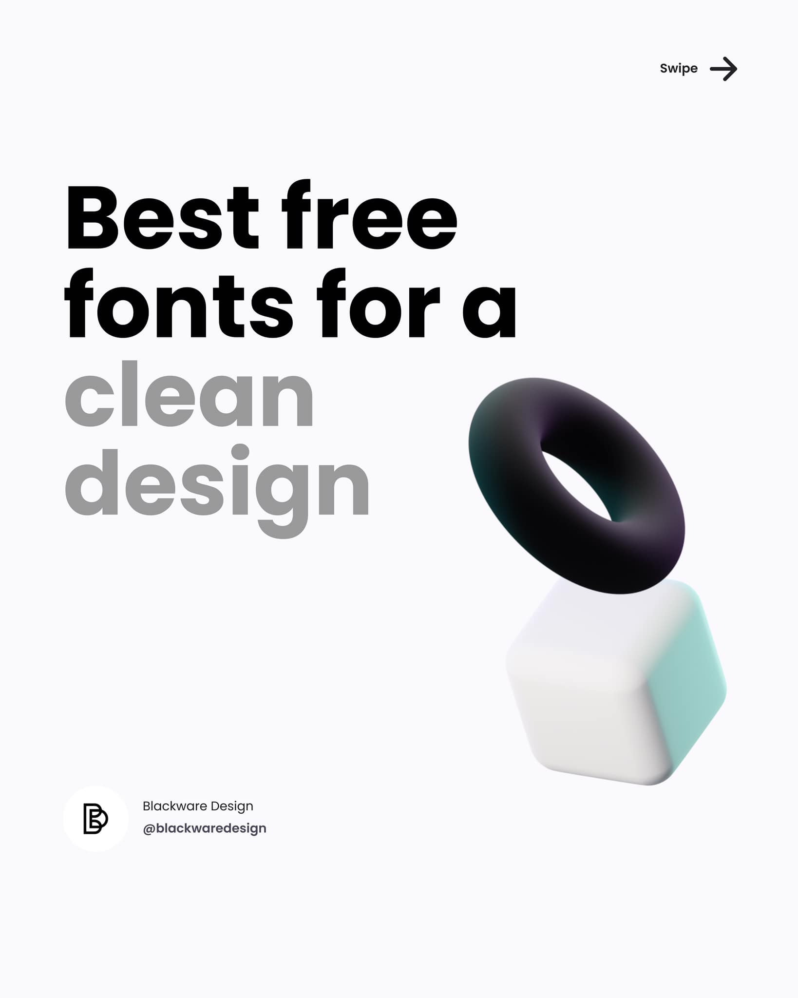 Best free fonts for a clean design - Blackware Design