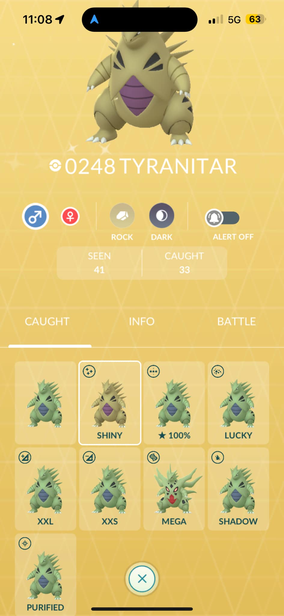 My first complete Pokémon in the Pokédex!