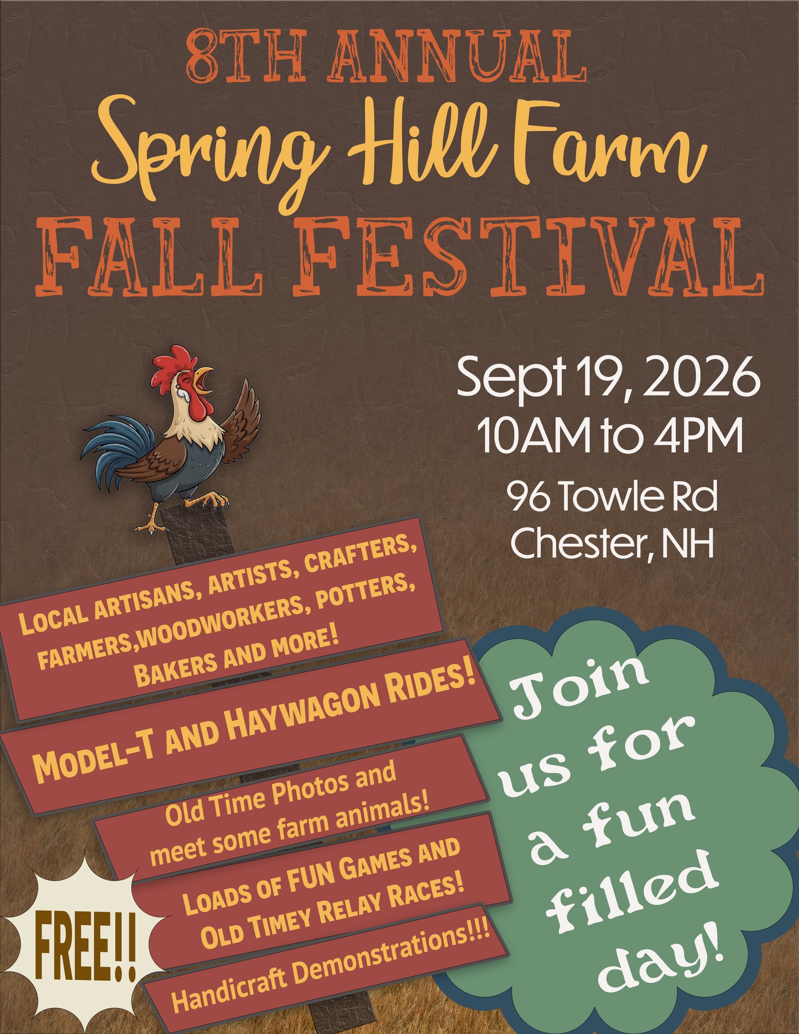 8th Annual Spring Hill Farm Fall Festival