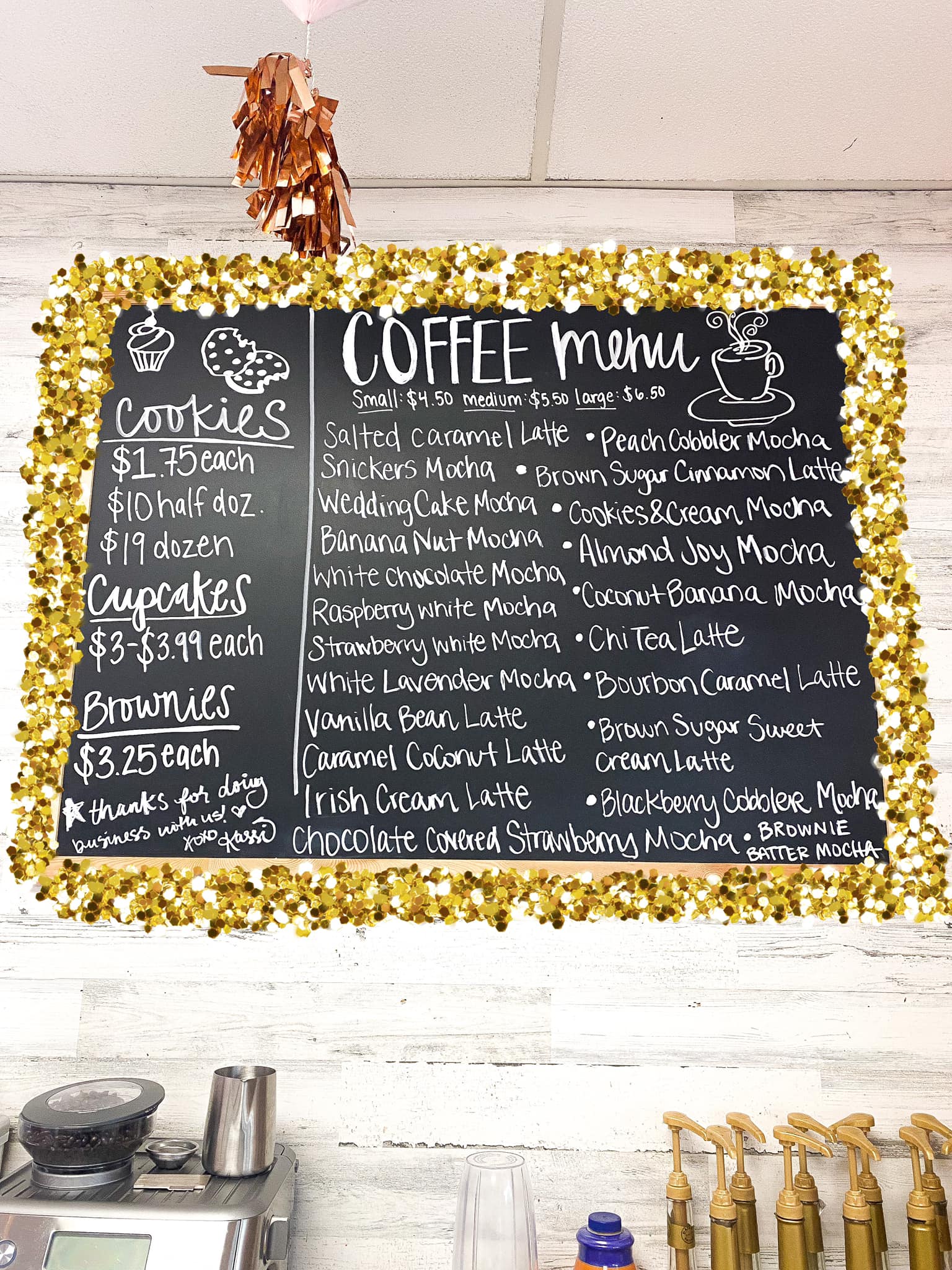 Kassi's Cookies - NEW COFFEE MENU! Wow, look at all those... | Facebook