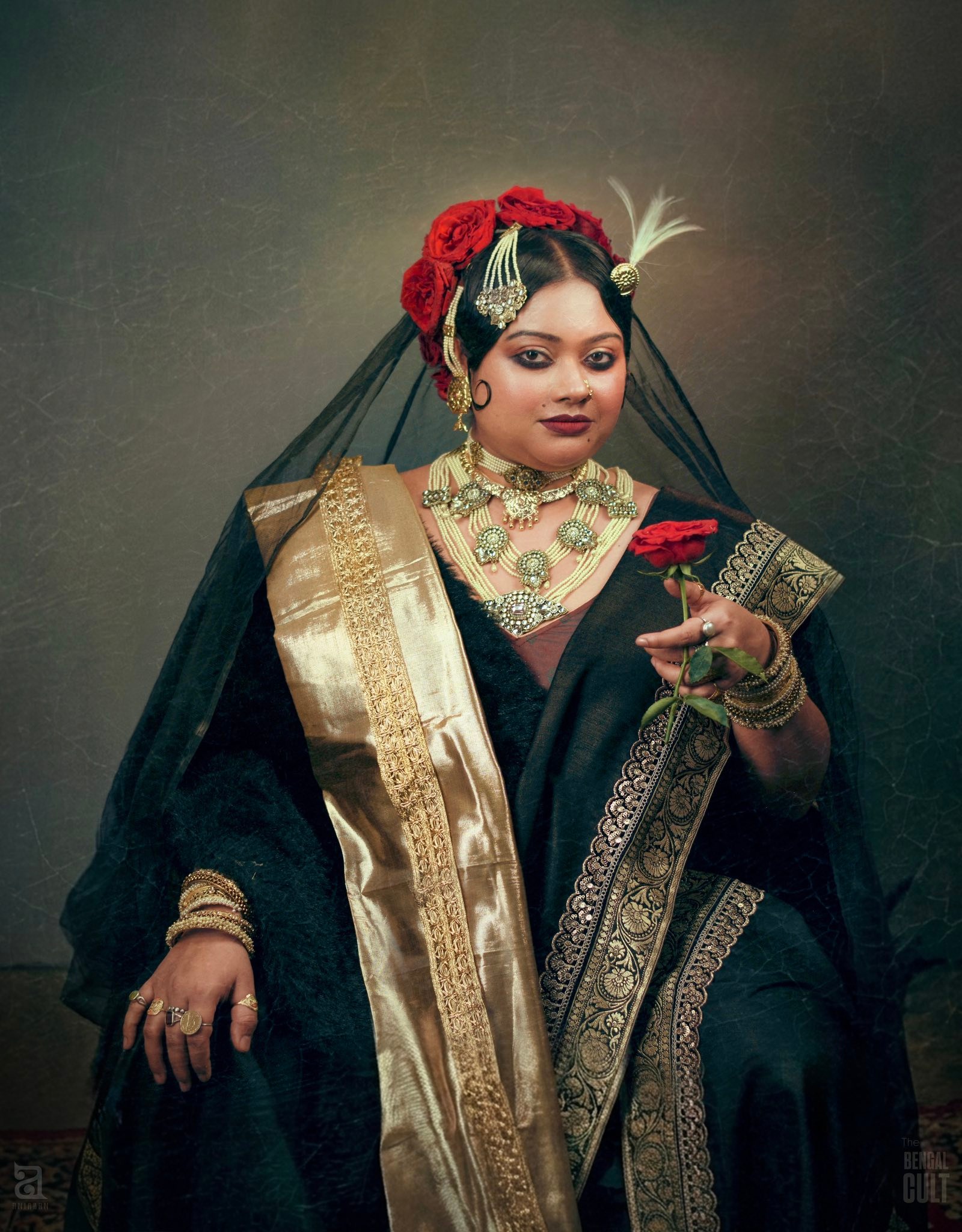 Chand Bibi -- Inspired by Mughal miniature paintings and Indo-islamic styles of dressing up. This photographic series aims to capture the lavish art of dressing up by the Indian Courtesans of yesteryears