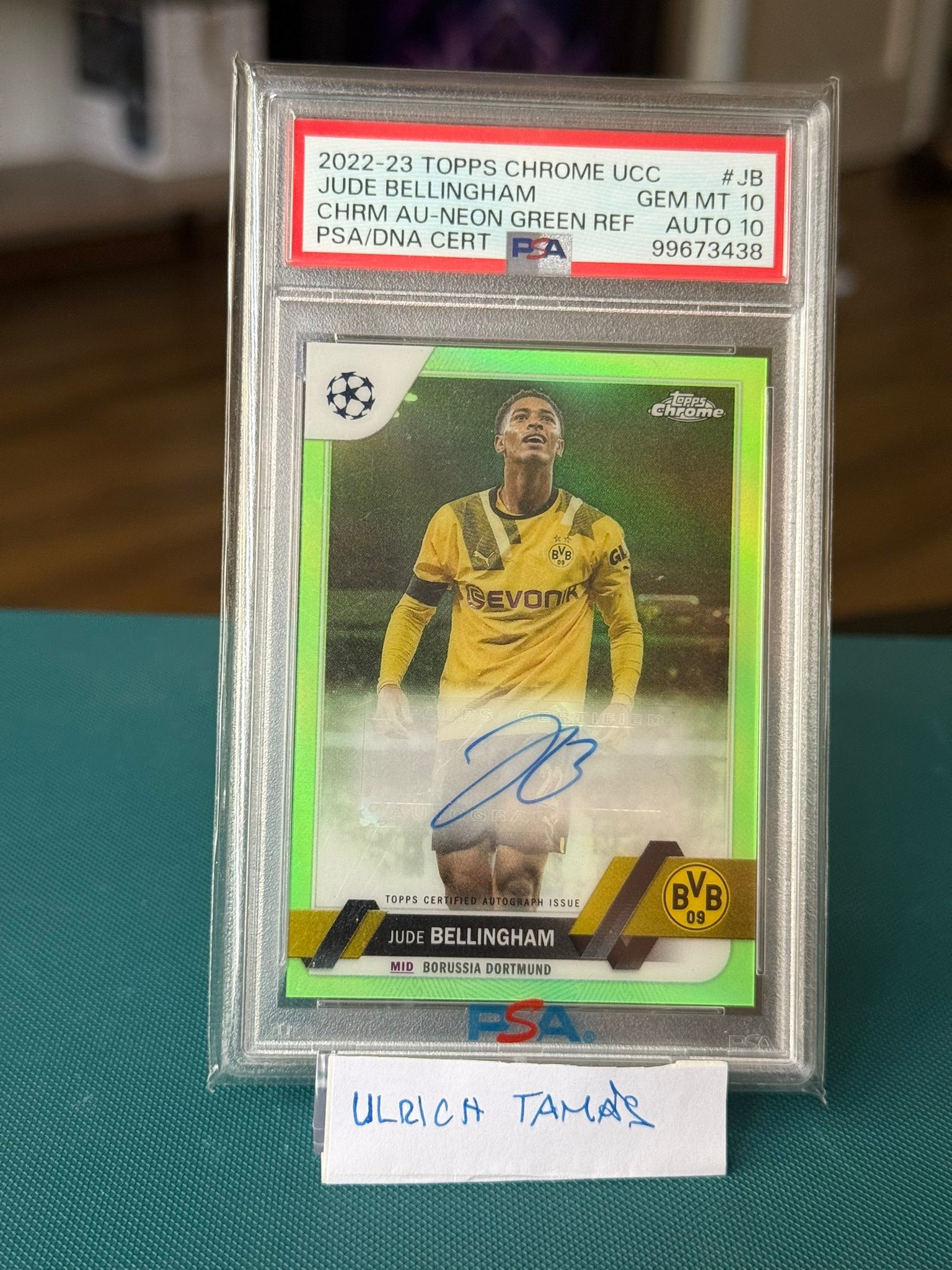 Topps Chrome Erling Haaland 1/50 first print auto gold refractor 