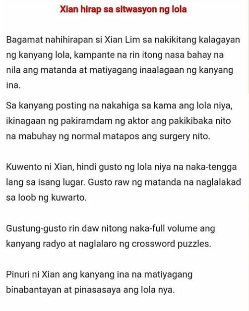 Xian Lim Reveals Cancer L Stricken Xianshine Lovers Facebook