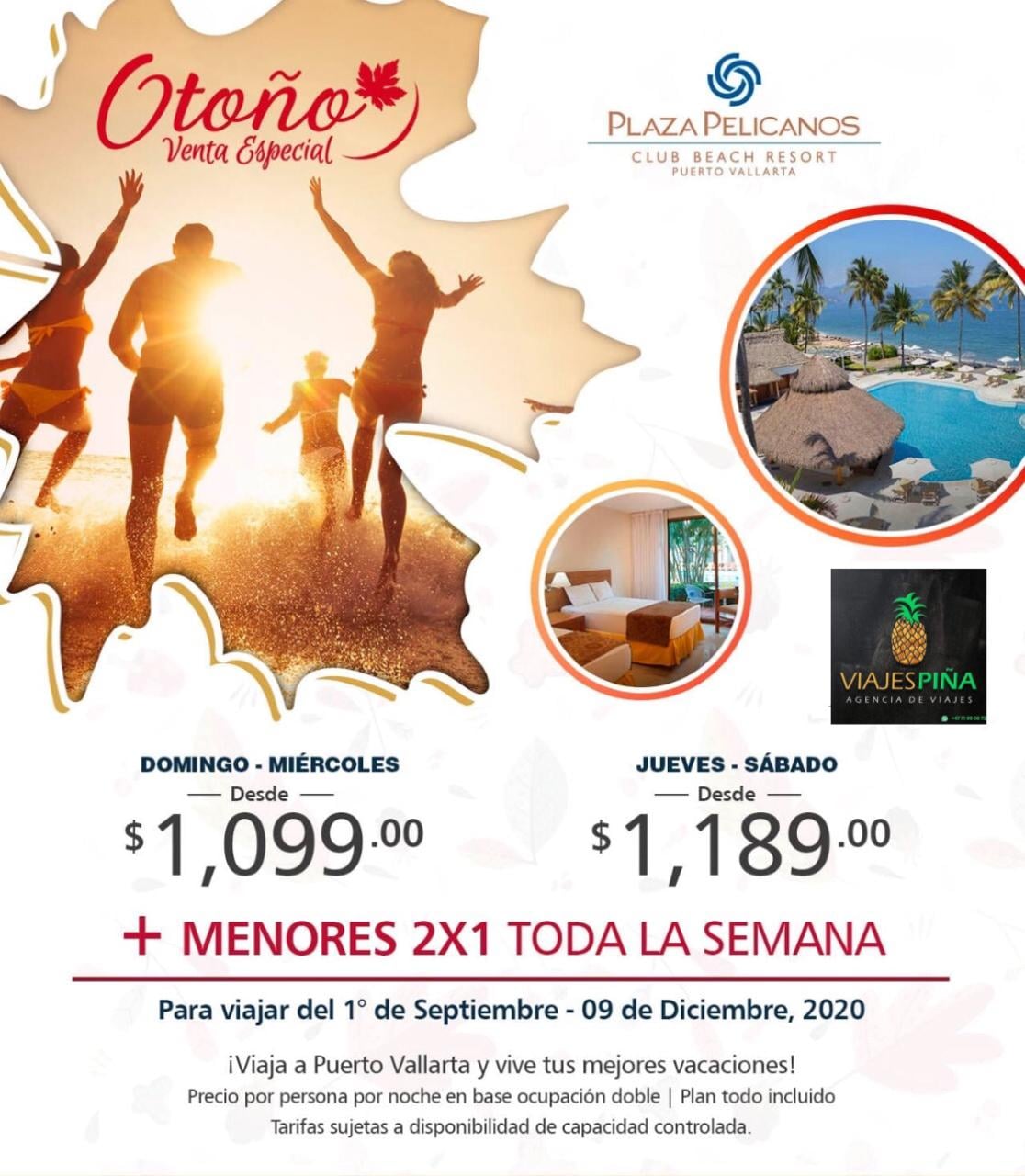 Viajes PIÑA - 🌴PLAZA PELICANOS VALLARTA 🌴 4 Dias 3 Noches...