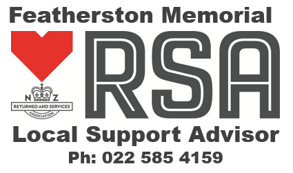 Our Support Advisor now has a... - Featherston Memorial RSA | Facebook