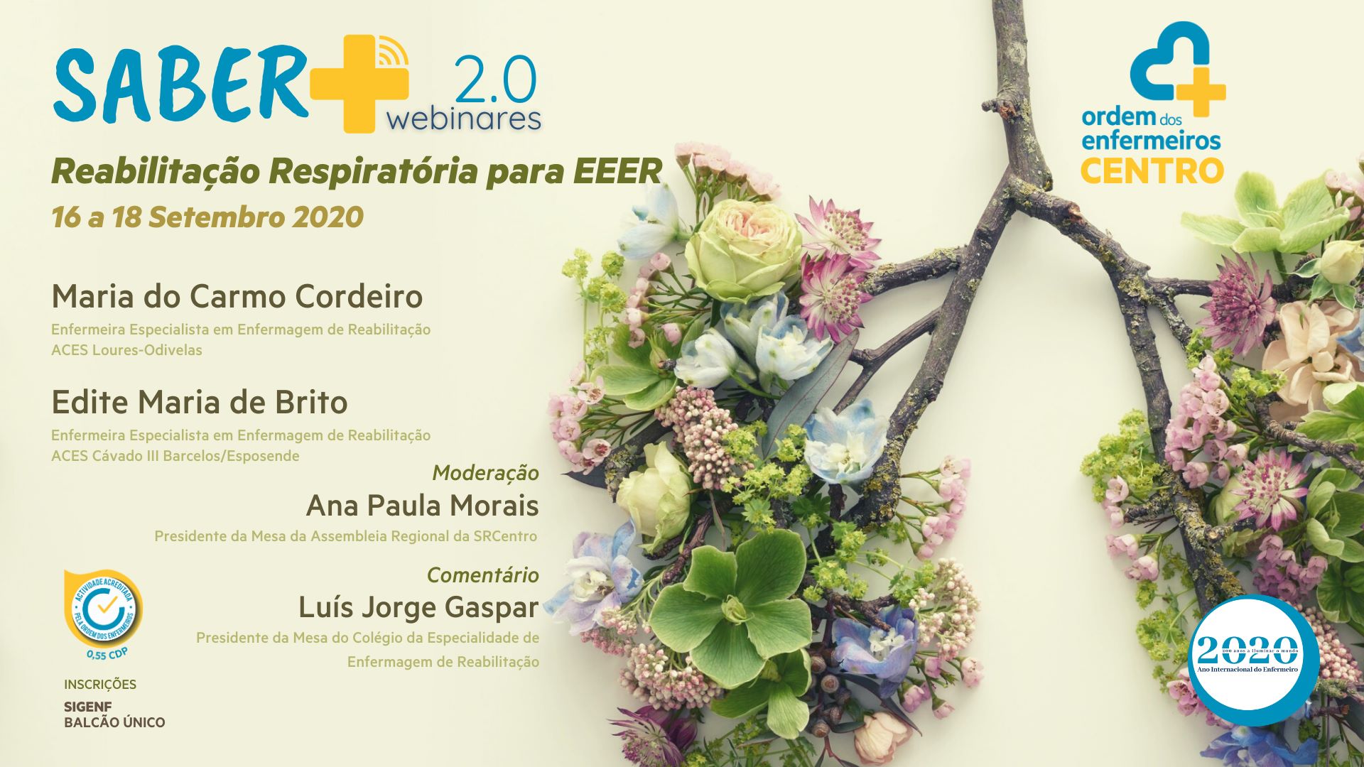 Saber+2.0: Webinar Reabilitação Respiratória para EEER