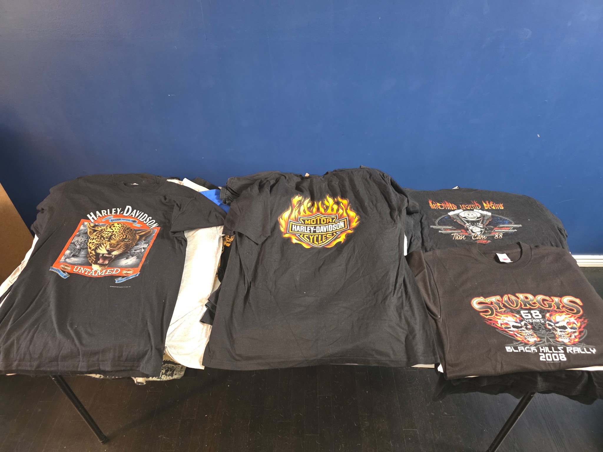 T-shirt Vintage Harley-Davidson New York City 2014 - Taille 2XL - Motif Rare - Occasion Bon État