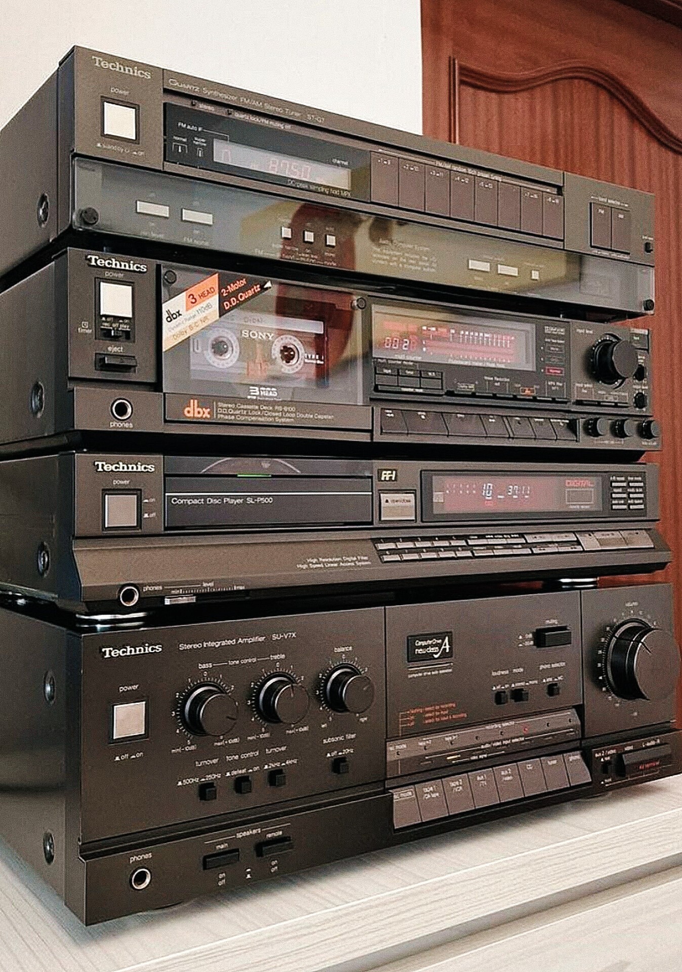 Technics SU-7 Amplifier, Technics ST-3 Tuner, Technics RS-5 Deck