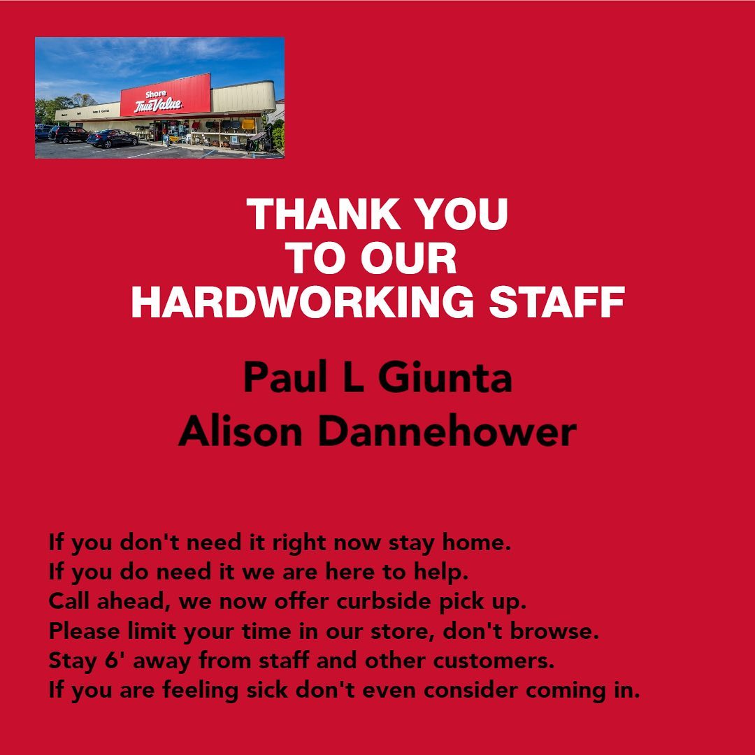 Shore ACE Hardware - Our team Rocks! #corvid19 #socialdistancing # ...