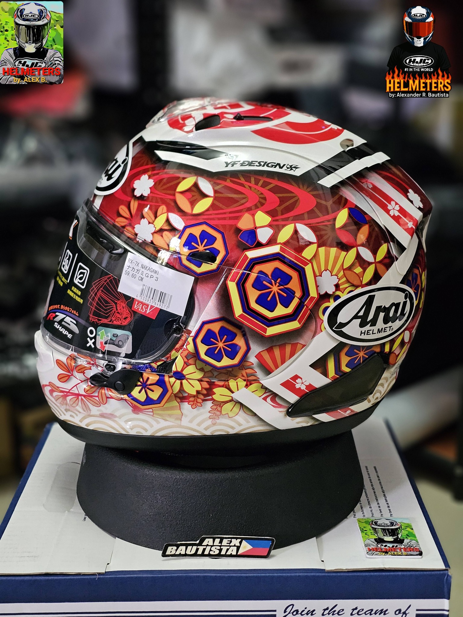 Arai Rx7x Nakagami GP3 🇯🇵 ➖ Graphic Spoiler ( Buy separate