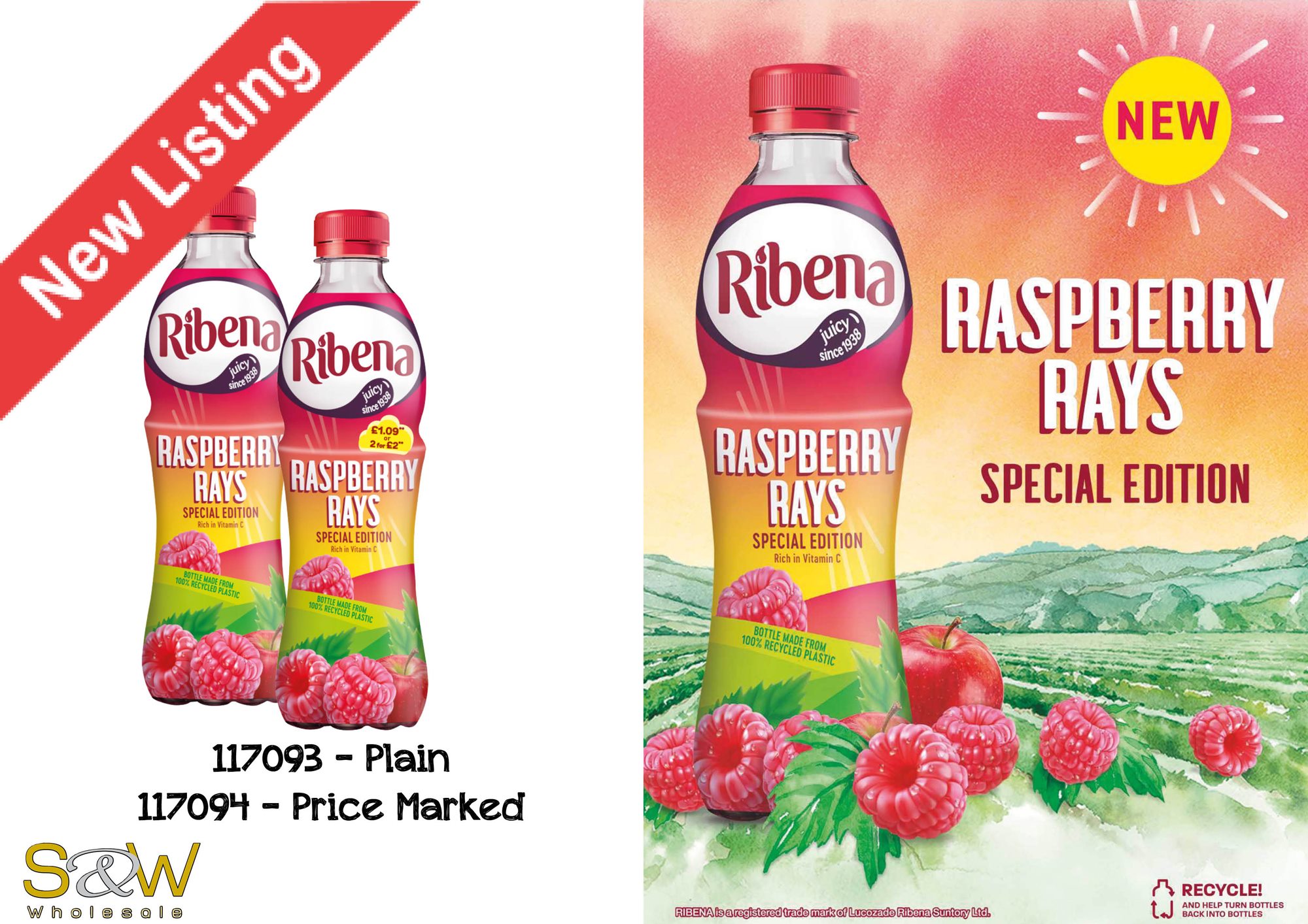 S&W Wholesale - New Listing ️ Now in stock....Ribena...
