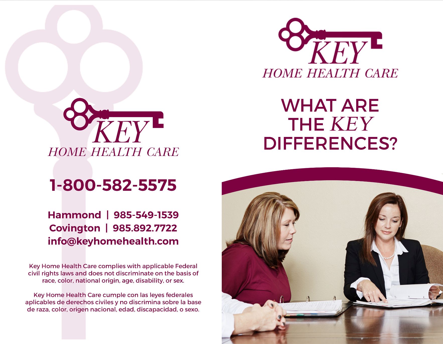 What are the KEY differences? We... - Key Home Health Care